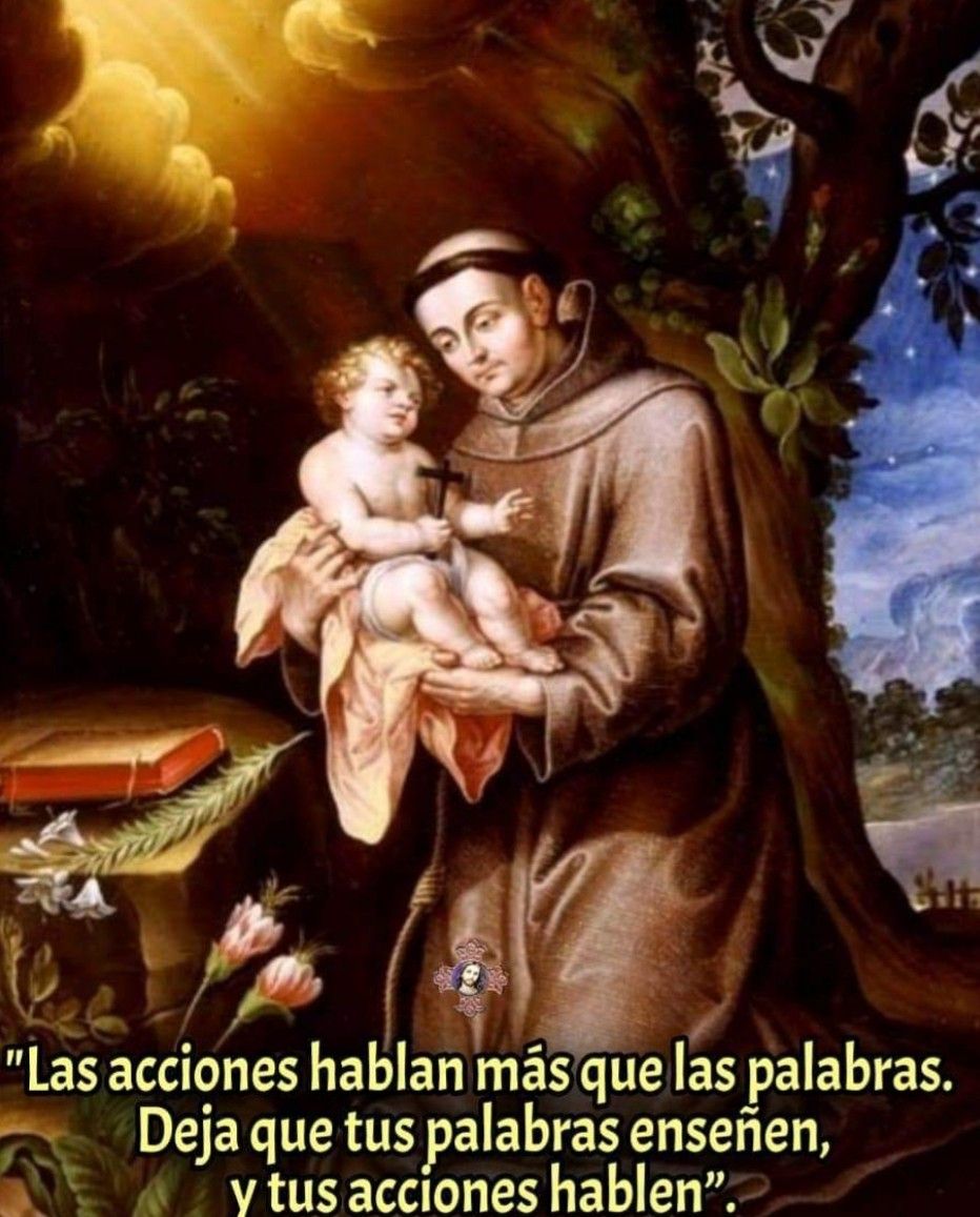 San Antonio de Padua - Tu Amortu Humildadtu Entregatu Fetus Padecimientos Son Admir