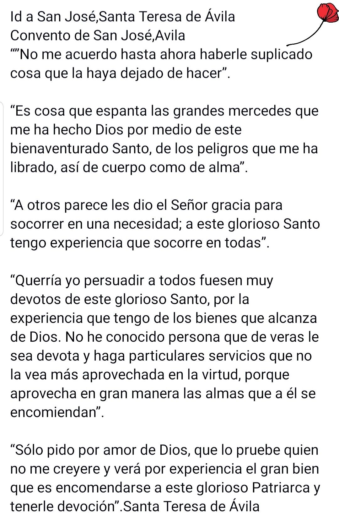 San José - No Me Acuerdo Hasta Ahora Haberle Suplicado Cosa Que La Haya 1