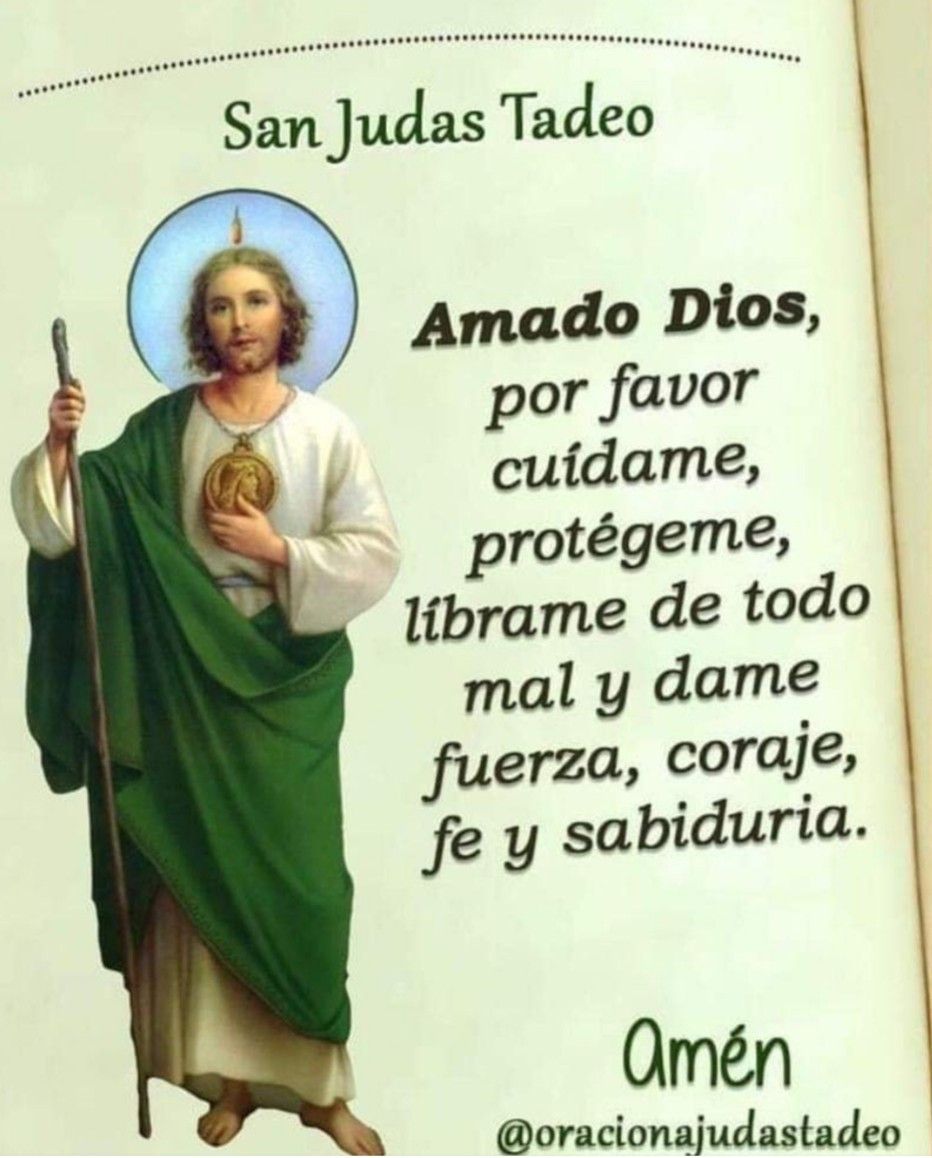 San Judas Tadeo - San Judas Tadeo Te Pedimos Tu Poderosa Intercesion Ante Nues