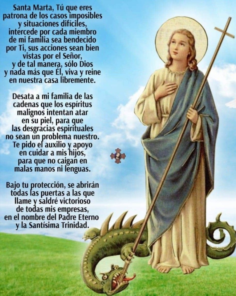 Santa Marta - Feliz Gran Dia Santa Martaejemplo De Vidade Amor Benditaamad