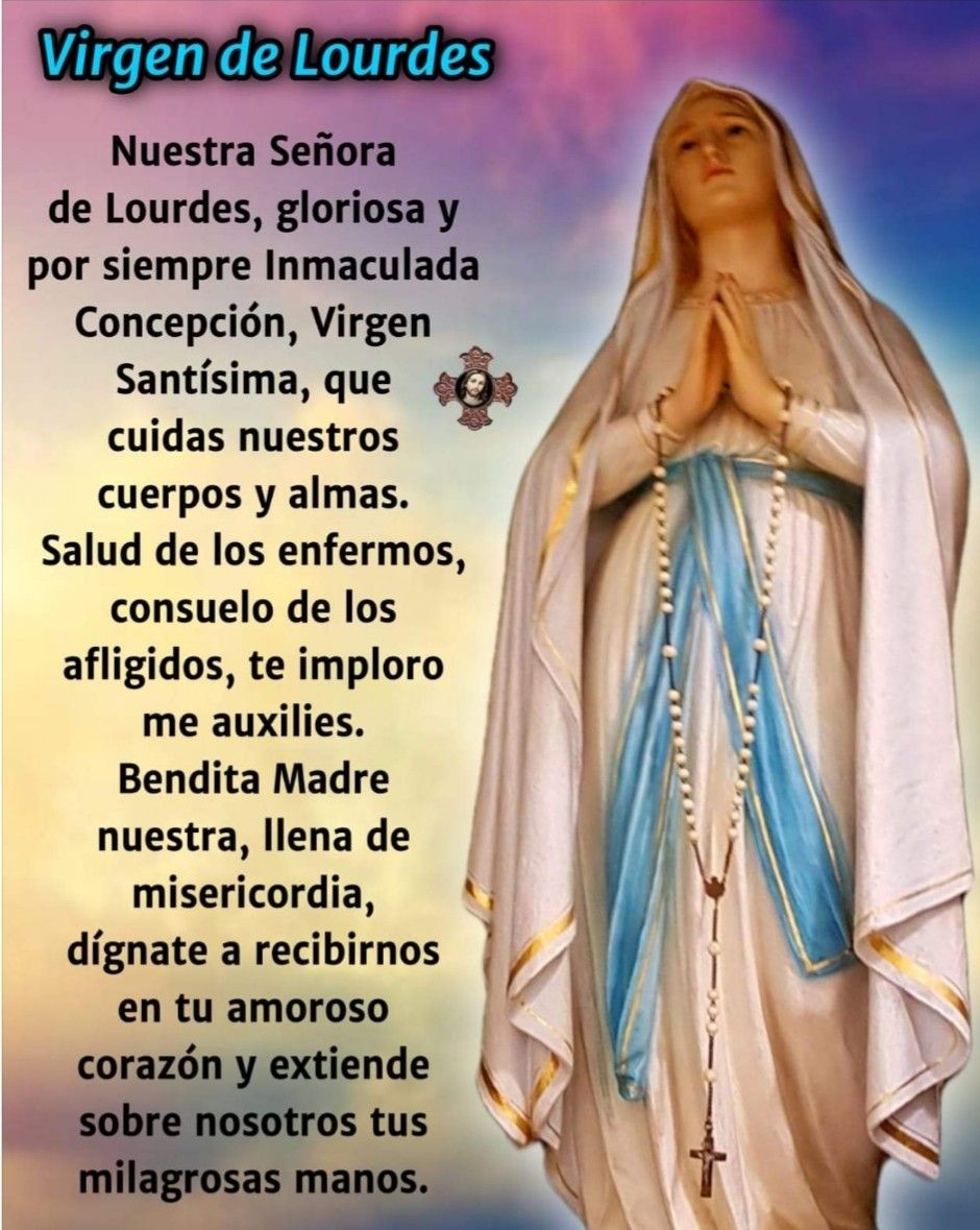 Virgencita de Lourdes - Virgen De Lourdesmadre De La Salud Te Veneramos En Tu Dia Y